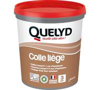 Quelyd – Colle liège murale pâte – Dalles et rouleaux – Intérieur, pièces non-humides – 1 kg