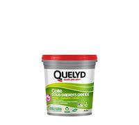 Quelyd Colle Tous Papiers Peints Avec Indicateur Coloré en Pâte | Prête à l'Emploi - Papiers Peints Intissés - Standards - Vinyles et Spéciaux - Sans Solvant - Rose - Seau de 1 Kg