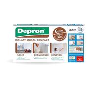 Quelyd Plaques DEPRON Format G6 - Épaisseur 6 mm - Plaque Isolation Thermique - Isolant Murs Intérieurs - Couleur : Blanc - 10 Plaques de 1 m² (100 x 100 cm)