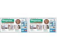 Quelyd Plaques DEPRON Format G6 - Épaisseur 6 mm - Plaque Isolation Thermique - Isolant Murs Intérieurs - Couleur : Blanc - 10 Plaques de 1 m² (100 x 100 cm) (Lot de 2)