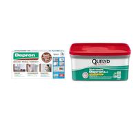 Quelyd Plaques DEPRON Format G6 - Épaisseur 6 mm - Plaque Isolation Thermique & Quelyd Sous-Couche Depron 2 en 1 - Application Avant et Sur Depron - Blanche Même Après Séchage
