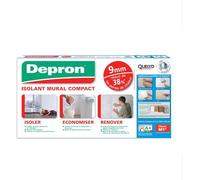 Quelyd Plaques DEPRON Format G9 - Épaisseur 9 mm - Plaque Isolation Thermique - Isolant Murs Intérieurs - Couleur : Blanc - 7 Plaques de 1 m² (100 x 100 cm) (Lot de 6)