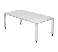 QUEO 2E S | Bureau 200 x 100 réglable en hauteur Blanc