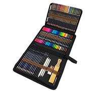 QUER Stylos Pinceaux à Dessin, 24 Stylos Pinceaux à double pointe, 24 Crayons aquarelle, 12 Crayons à croquis et Accessoires attaché livre de coloriage pour adultes