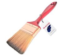 Quercos Pinceau Plat 60 mm - sans Perte de Poils - Pinceau à Peinture Professionnel Parfait pour Peinture, Vernis, lasures et colles - Pinceau Evo-Fibre, Fibres synthétiques