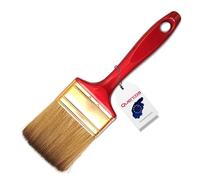Quercos Pinceau Plat 70 mm - sans Perte de Poils - Pinceau à Peinture Professionnel Parfait pour Peinture, Vernis, lasures et colles - Pinceau Evo-Fibre, Fibres synthétiques