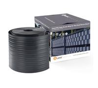Quest 10x Bande Brise-Vue 19 cm en PVC avec 20 Clips- Graphite, 2,52 m