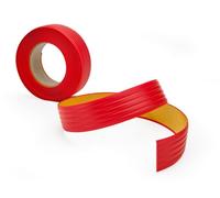 Quest Bande Antidérapante 35 mm PVC Autoadhésive - Rouge, 5 m | Revêtement antiglisse à dos adhésif puissant, sécurise sols, rampes et marches, escaliers, garages & ateliers