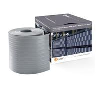 Quest Bande Brise-Vue 19 cm en PVC Imperméable - Gris, 2,52 m