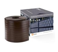Quest Bande Brise-Vue 19 cm en PVC Imperméable - Marron, 2,52 m