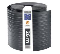 Quest Bande Brise-Vue Double Fil 19 cm Imperméable - Graphite, 26 m