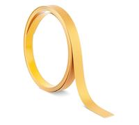 Quest Bande Plate PVC 20 mm Autoadhésive - Or, 10 m | Baguette de finition autocollante, résistante, facile à couper, idéale pour bricolage, construction & décoration