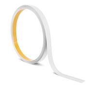 Quest Bande Plate PVC 30 mm Autoadhésive - Blanc, 10 m | Baguette de finition autocollante, résistante, facile à couper, idéale pour bricolage, construction & décoration