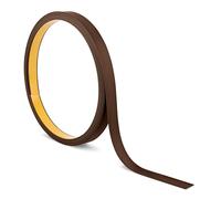 Quest Bande Plate PVC 30 mm Autoadhésive - Brun, 10 m | Baguette de finition autocollante, résistante, facile à couper, idéale pour bricolage, construction & décoration