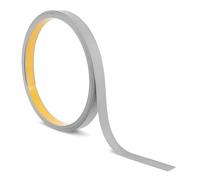 Quest Bande Plate PVC 40 mm Autoadhésive - Gris, 10 m | Baguette de finition autocollante, résistante, facile à couper, idéale pour bricolage, construction & décoration