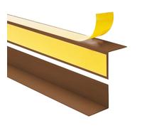 Quest Cornière d'angle PVC 25 x 25 mm Autoadhésive - Marron, 200 cm