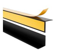 Quest Cornière d'angle PVC 30 x 30 mm Autoadhésive - Noir, 150 cm