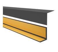 Quest Cornière d'angle PVC 50 x 20 mm Autoadhésive - Gris foncé, 150 cm