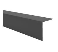 Quest Cornière PVC 50 x 50 mm Rigide - Gris foncé, 200 cm