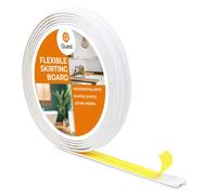 QUEST Moulure de finition et de protection en PVC pour bords, autocollante blanche 10/10 5m