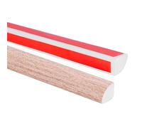 Quest Moulure PVC Autocollante 10 x 10 mm Résistante aux - Chêne clair, 3 m | Baguette décorative en PVC, flexible, imperméable, facile d'entretien, pour murs, sols & plafonds