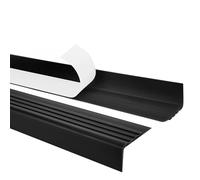Quest Nez de marche autocollant 30 x 27 mm en PVC, profilé antidérapant pour escalier, RM - noir, 90 cm