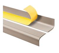 Quest Nez de Marche Autocollant 50 x 42 mm Antidérapant - Beige, 80 cm | Protège-bord d'escalier pour marches arrondies, antidérapant, pose autocollante, sécurise escaliers & couloirs