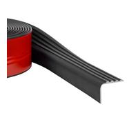 Quest Nez de marche autocollant 50 x 48 mm - En PVC flexible, antidérapant, résistant aux UV, protection des nez de marche, enroulable, 6 m, noir
