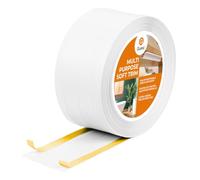 Quest Plinthe 4en1 Multifonction 95 mm Résistant aux UV - Blanc, 10 m | Moulure arrondie et protection murale, sans outil, robuste, idéale couloirs, garages & buanderies