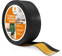 QUEST Plinthe auto-adhésive en PVC, flexible DEKOR, 50x20mm, noir, 50x20 mm, 5 m