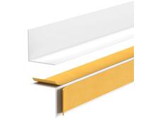 Quest Plinthe Autocollante en PVC 30 x 30 mm Rigide - Blanc, 200 cm | Profilé de sol design minimaliste, résistant à l'humidité et aux UV, montage facile sans perçage, maison & bureau
