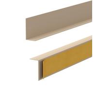 Quest Plinthe Autocollante en PVC 50 x 20 mm Rigide - Beige, 200 cm | Profilé de sol design minimaliste, résistant à l'humidité et aux UV, montage facile sans perçage, maison & bureau