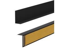 Quest Plinthe Autocollante en PVC 50 x 20 mm Rigide - Noir, 200 cm | Profilé de sol design minimaliste, résistant à l'humidité et aux UV, montage facile sans perçage, maison & bureau