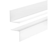 Quest Plinthe en PVC rigide PVC 15 x 15 mm Rigide - Blanc, 200 cm | Profilé en L pour finition de sol, design minimaliste, résistant à l'humidité, pose facile sans perçage, maison & bureau