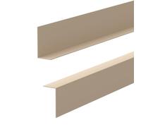 Quest Plinthe en PVC rigide PVC 20 x 10 mm Rigide - Beige, 200 cm | Profilé en L pour finition de sol, design minimaliste, résistant à l'humidité, pose facile sans perçage, maison & bureau