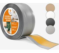 QUEST Plinthe PVC autocollante, plinthe décorative flexible DEKOR, 70x20mm, couleur sable, 70x20 mm, 5 m