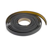 Quest Profilé de Protection en U 18 mm Autocollant - Gris foncé, 5 m | Bande de chant pour armoires et meubles, PVC flexible, masque les bords rugueux, pour cuisine et salle de bain