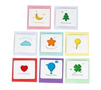 Quesuc 8 Pièces Carte Postale Enfant Ensemble De Cartes De Vœux Mignonnes Cartes D'Anniversaire Pliables Cartes De Félicitation Cartes De Condoléances Papier Pour Vœux D'Anniversaire