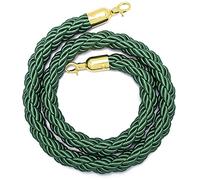 Queue Ber Corde avec crochet D/argent - Chanvre de lit pour contrôle de la foule 3/4/5/2/2/3 pi Safe Ber Séparateur de file d'attente pour événements et lieux