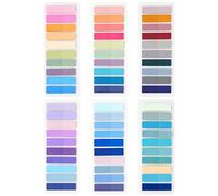 Qufiiry 1200 Pcs Marque Page Adhesives, 6 Styles Post It Livre, Index Tabs, Notes Autocollantes Signets, pour la Maison/École/Bureau(Multicolore)