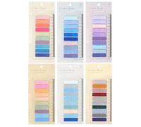 Qufiiry 1200 Pcs Marque Page Adhesives, Sticky Notes, Index Tabs, Onglets D'Index avec Règle, Notes Autocollantes Colorées de Inscriptibles pour Document, Fichier, Livre