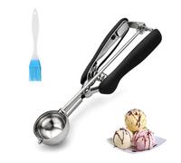 Qufiiry Cuillère à glace 5cm, Portionneuse en acier inoxydable 18/8 | Cuillère à biscuits portionneuse, cuillère à glace avec gâchette pratique pour pâtisserie, cupcakes, muffins