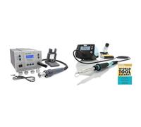 Quick 861DW Reworkstation à air Chaud, 230 V, 861 dW & Weller Professional WE 1010 (T0053298699) Station de Soudage Numérique à 1 Canal, 70 W/230 V, Plage de Température 100 °C - 450 °C, Bleu