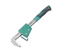 Quick-Action F-Type Pipe Wrench - Heavy Duty Adjustable Plumbing Tool | Multifunctional F-Type Pipe Wrench | Heavy Duty Steel With Non-Slip Rubber Grip, Push-Pull Spanner For Faucet, Sink, Drain