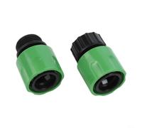 Quick Connect Ensemble de raccords de tuyau d'arrosage 1,9 cm mâle et femelle pour irrigation et nettoyage en extérieur