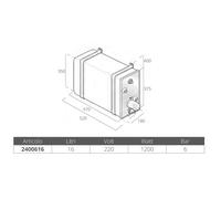 Quick Italy Chaudière Avec échangeur Acier Inoxydable 16l 220v 1200w