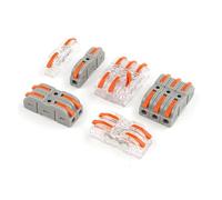 Quick Splicing Multiplex Butt Wire Connector Compact Electrical Cable Terminal Block Junction box Circuit Inline For Home NWPNLXEA(NC-221,10PCS)