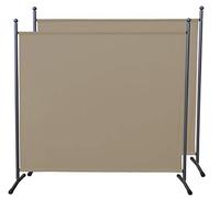 Quick Star 2 pièces Paravent 180 x 178 cm Séparateur de Tissu Jardin Balcon Écran de confidentialité partition Beige