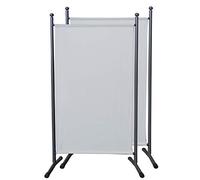 Quick Star 2 pièces Paravent 180 x 78 cm Séparateur de Tissu Jardin Balcon Écran de confidentialité partition Blanc