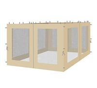 Quick-Star 4 Parois latérales avec moustiquaire pour pavillon 3 x 3 m Beige